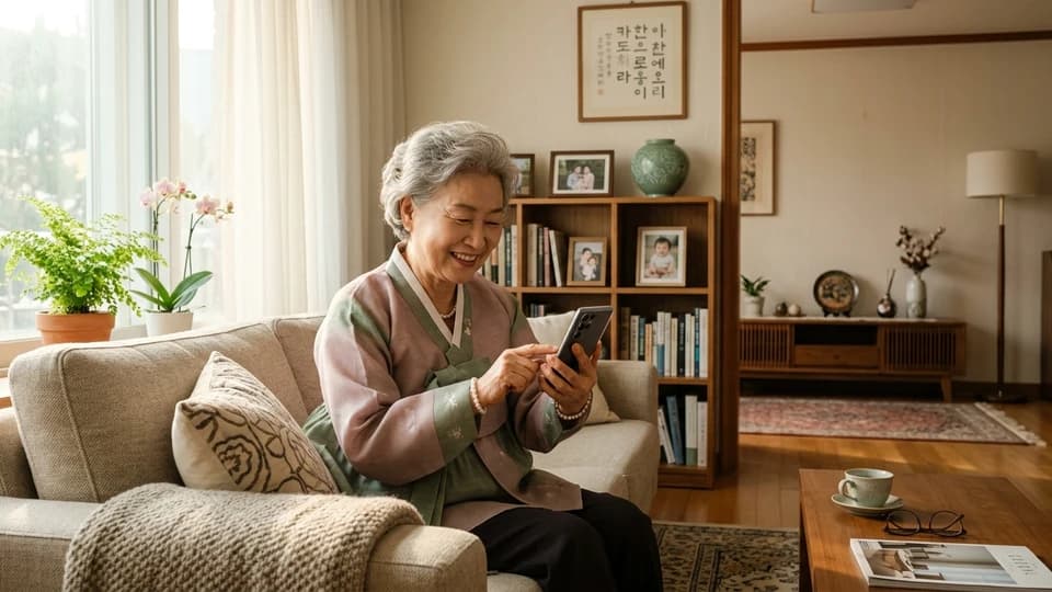 손주에게 사진 보내는 가장 쉬운 방법